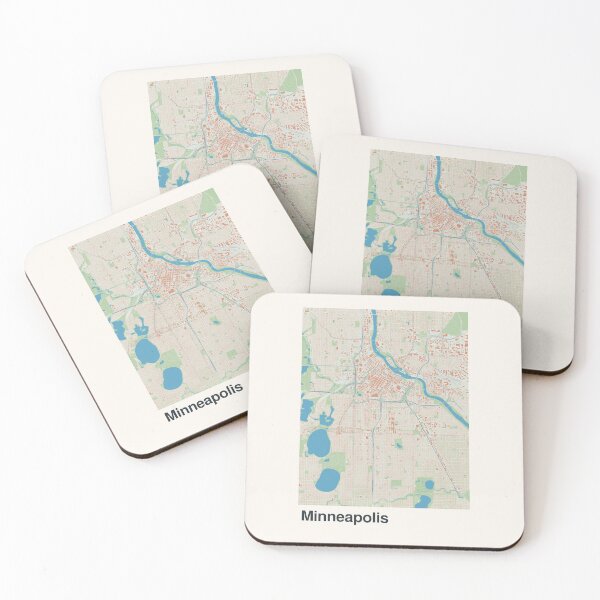 Item preview, Minneapolis Minimalistic Map Art designed and sold by MapsNerd.