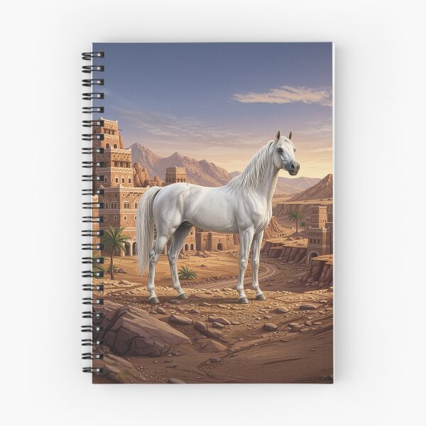 Item preview, An Abbayan horse and a Yemeni landscape designed and sold by Cheval-de-coeur.