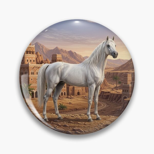 Item preview, An Abbayan horse and a Yemeni landscape designed and sold by Cheval-de-coeur.