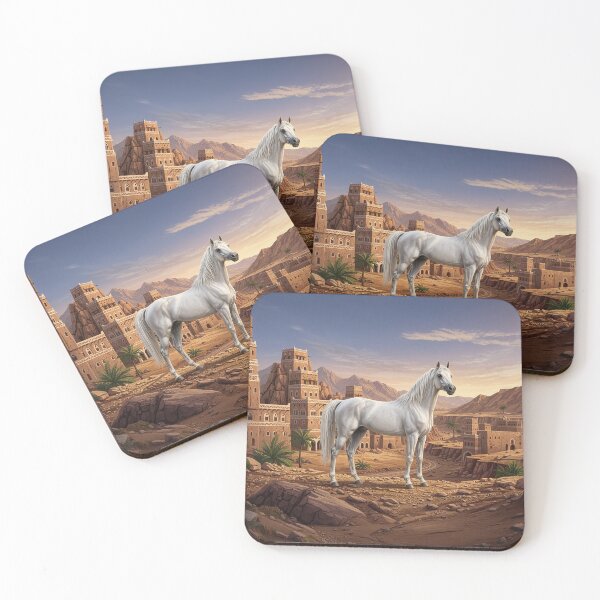 Item preview, An Abbayan horse and a Yemeni landscape designed and sold by Cheval-de-coeur.