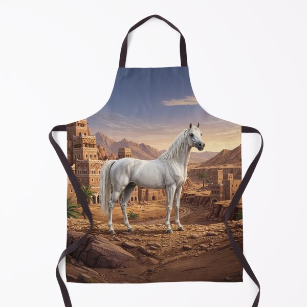 Item preview, An Abbayan horse and a Yemeni landscape designed and sold by Cheval-de-coeur.