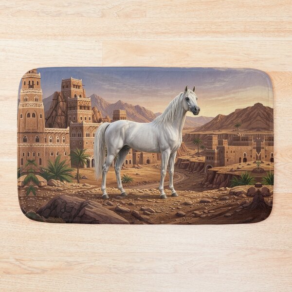 Item preview, An Abbayan horse and a Yemeni landscape designed and sold by Cheval-de-coeur.