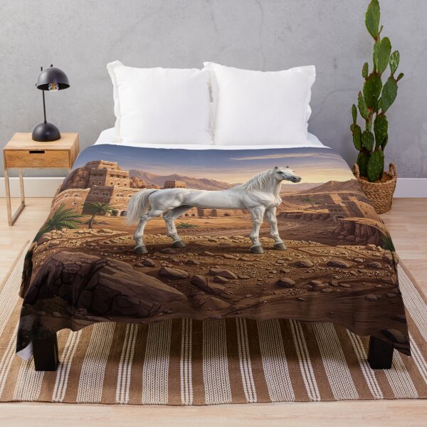Item preview, An Abbayan horse and a Yemeni landscape designed and sold by Cheval-de-coeur.