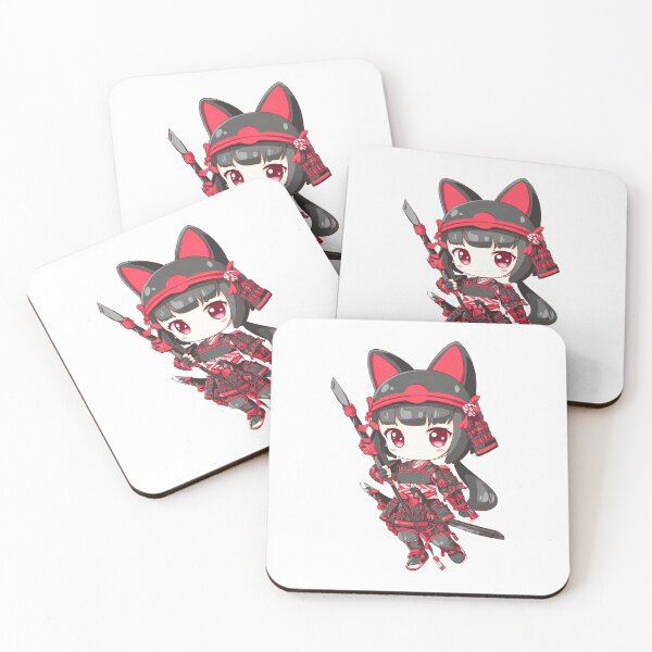 Item preview,  chibi samurai neko designed and sold by cutemakerotart.