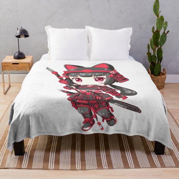 Item preview, chibi samurai neko designed and sold by cutemakerotart.