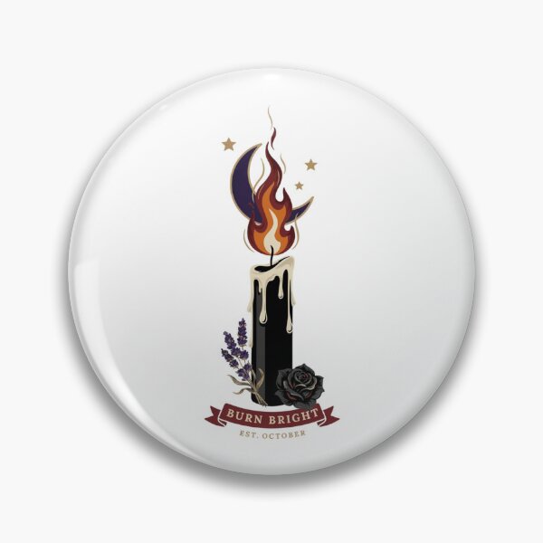 Item preview, Burn Bright Candle Witch T-Shirt | Witch Hour Halloween Graphic Tee v13 designed and sold by DarylWelsh2024.