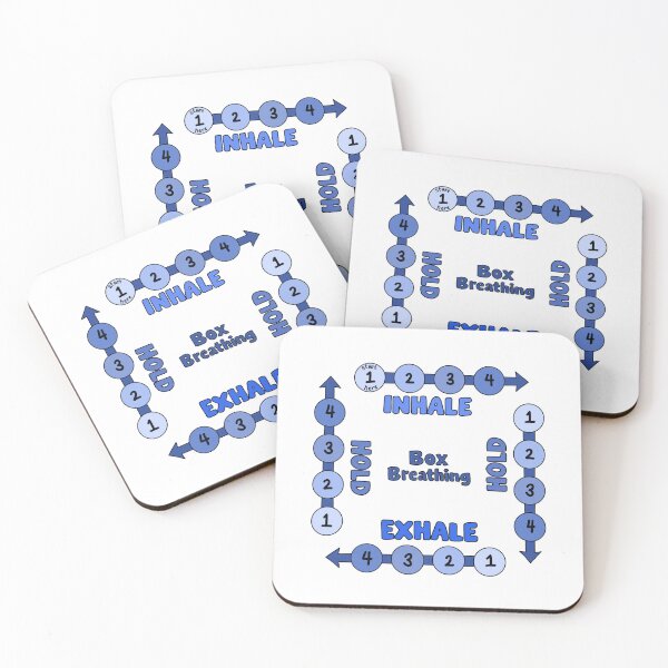 Item preview, Blue Box Breathing - Mindfulness designed and sold by TheStickerPsych.