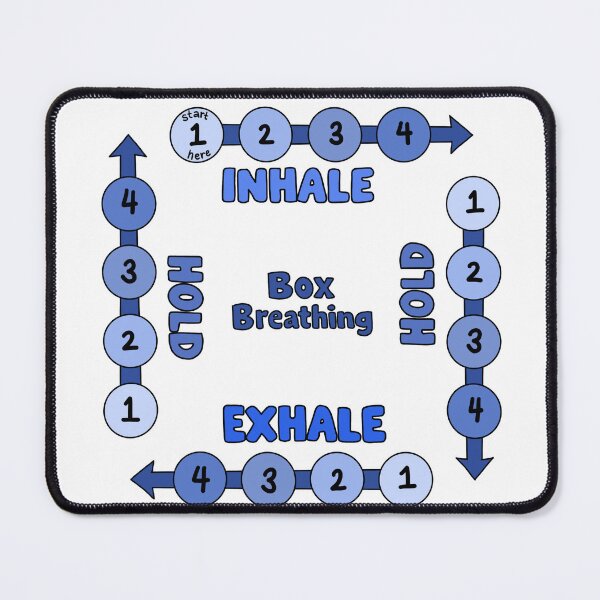 Item preview, Blue Box Breathing - Mindfulness designed and sold by TheStickerPsych.