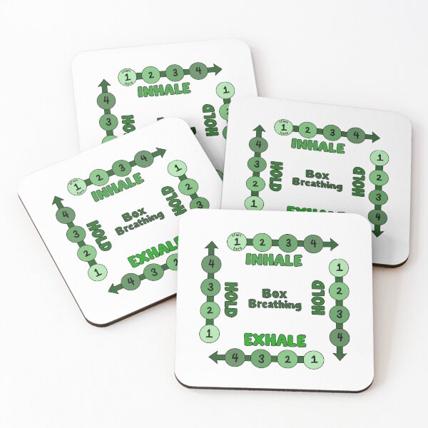 Item preview, Green Box Breathing - Mindfulness Meditation designed and sold by TheStickerPsych.