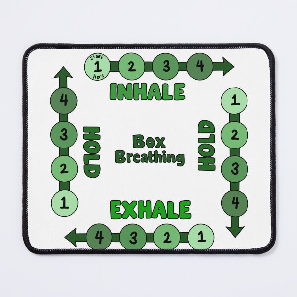 Item preview, Green Box Breathing - Mindfulness Meditation designed and sold by TheStickerPsych.
