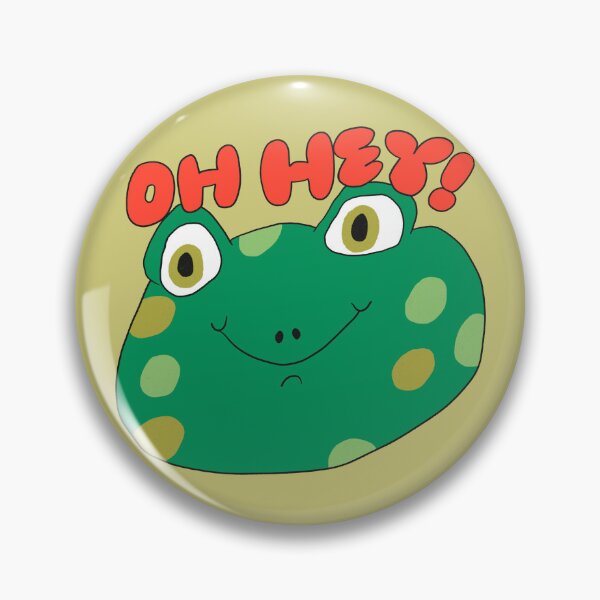 Item preview, Oh Hey! Spots the Frog (Red) designed and sold by yellowflowerhut.