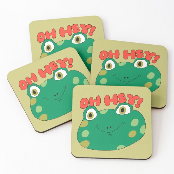 Item preview, Oh Hey! Spots the Frog (Red) designed and sold by yellowflowerhut.