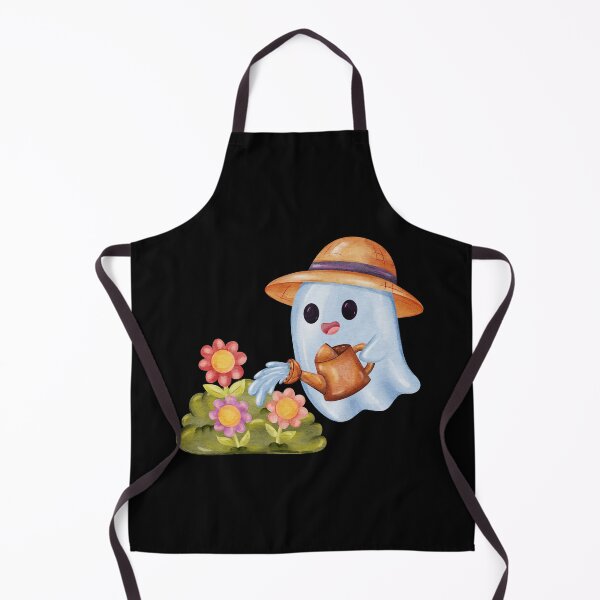 Item preview, Cute Little Ghost Gardening Flowers Straw Hat designed and sold by ArtTinulyaOk.