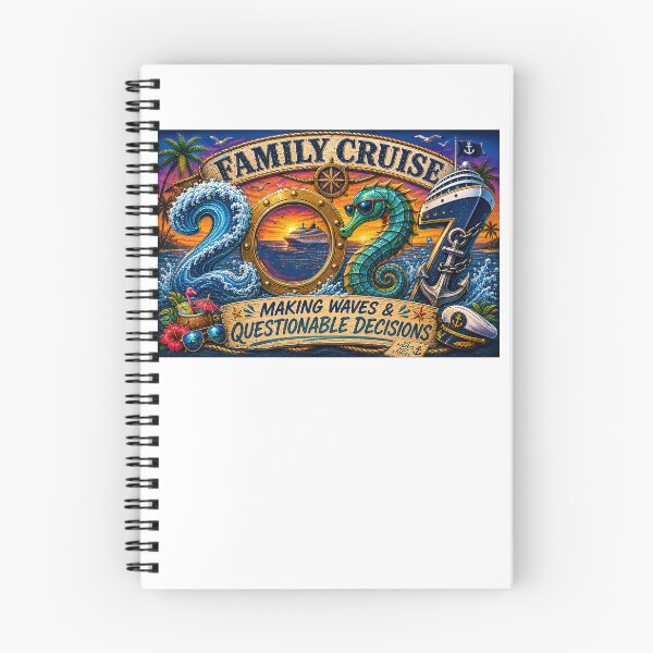 Item preview, TRAVEL COLLECTION - FAMILY CRUISE -  2027 - MAKING WAVES & QUESTIONABLE DECISIONS designed and sold by WheelieGdArt.