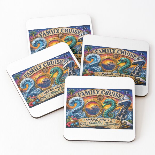 Item preview, TRAVEL COLLECTION - FAMILY CRUISE -  2027 - MAKING WAVES & QUESTIONABLE DECISIONS designed and sold by WheelieGdArt.