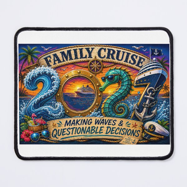 Item preview, TRAVEL COLLECTION - FAMILY CRUISE -  2027 - MAKING WAVES & QUESTIONABLE DECISIONS designed and sold by WheelieGdArt.
