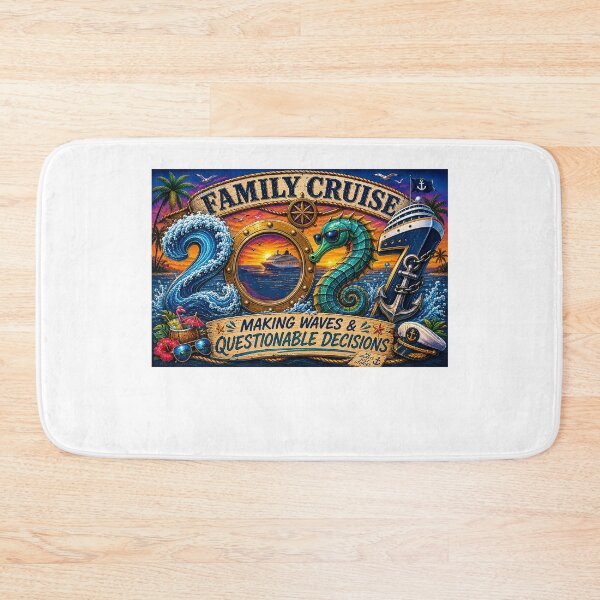 Item preview, TRAVEL COLLECTION - FAMILY CRUISE -  2027 - MAKING WAVES & QUESTIONABLE DECISIONS designed and sold by WheelieGdArt.
