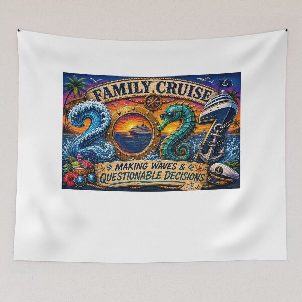 Item preview, TRAVEL COLLECTION - FAMILY CRUISE -  2027 - MAKING WAVES & QUESTIONABLE DECISIONS designed and sold by WheelieGdArt.