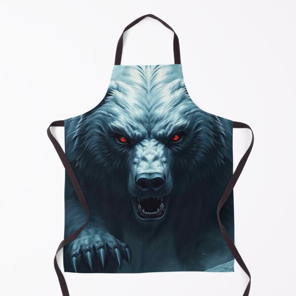 Item preview, Frostfire Polar Bear – Fierce White Bear with Glowing Red Eyes designed and sold by MFMart.