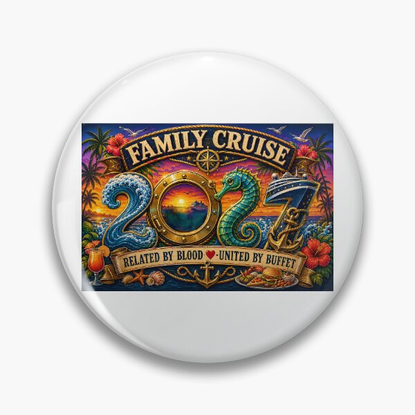 Item preview, TRAVEL COLLECTION - FAMILY CRUISE - 2027 - RELATED BY BLOOD - UNITED BY BUFFET designed and sold by WheelieGdArt.