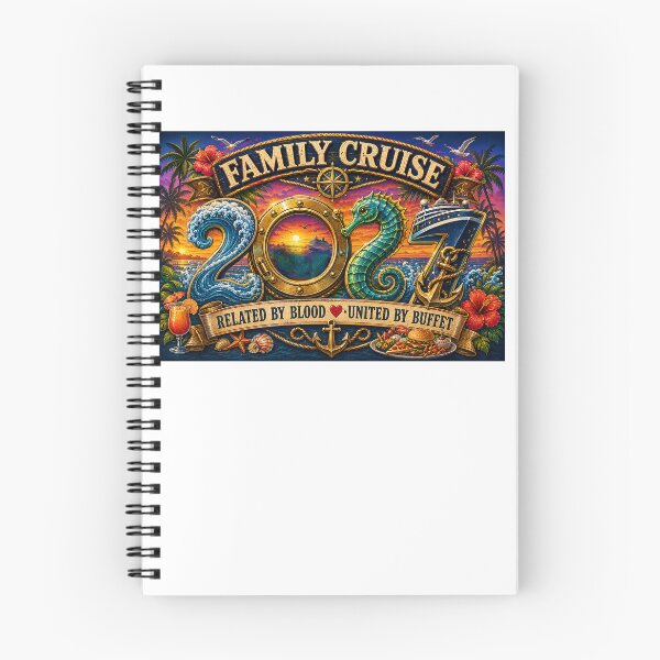 Item preview, TRAVEL COLLECTION - FAMILY CRUISE - 2027 - RELATED BY BLOOD - UNITED BY BUFFET designed and sold by WheelieGdArt.