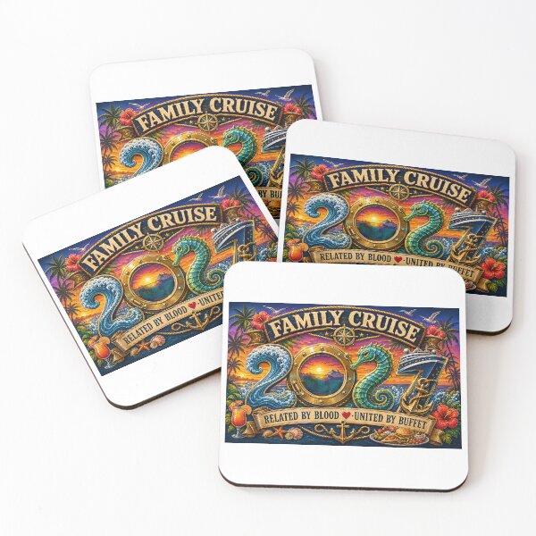 Item preview, TRAVEL COLLECTION - FAMILY CRUISE - 2027 - RELATED BY BLOOD - UNITED BY BUFFET designed and sold by WheelieGdArt.
