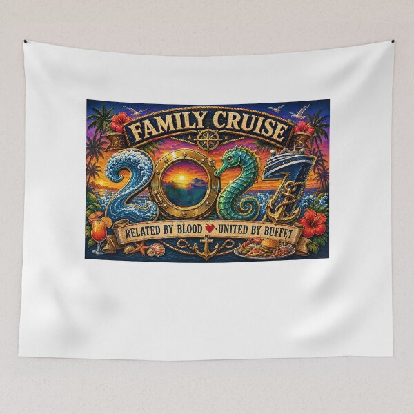 Item preview, TRAVEL COLLECTION - FAMILY CRUISE - 2027 - RELATED BY BLOOD - UNITED BY BUFFET designed and sold by WheelieGdArt.