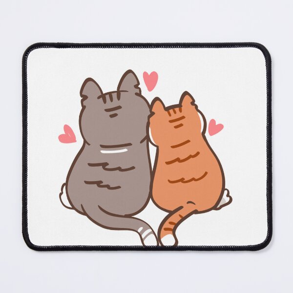 Item preview, Cute Cat Couple in Love – Adorable Kittens with Hearts designed and sold by Sem34.