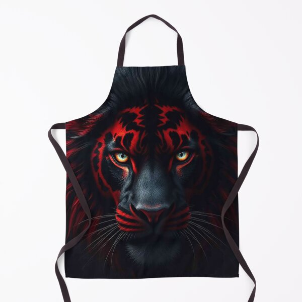 Item preview, Bloodfire Lion – Majestic Black Lion with Crimson Markings designed and sold by MFMart.