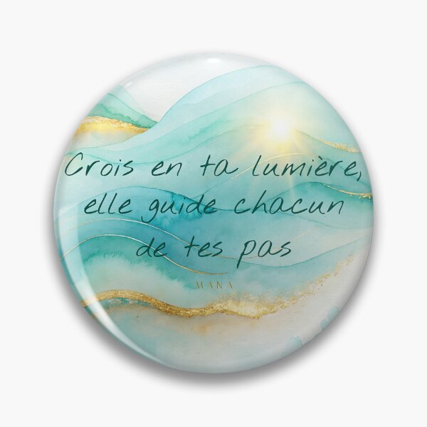 Item preview, Believe in Your Light — Inspirational Quote Turquoise and Gold Watercolor designed and sold by Hawaii26.