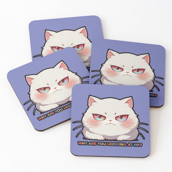 Item preview, Why Are You Looking at Me? – Grumpy Cat Funny Attitude Design designed and sold by Mousy17.