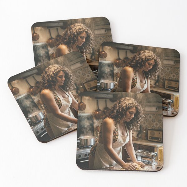 Item preview, Making Fresh Pasta Woman Kneading Dough Vintage Italian Kitchen Photo designed and sold by KiwiRider.