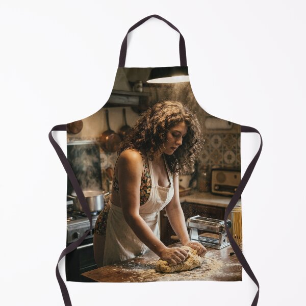 Item preview, Making Fresh Pasta Woman Kneading Dough Vintage Italian Kitchen Photo designed and sold by KiwiRider.