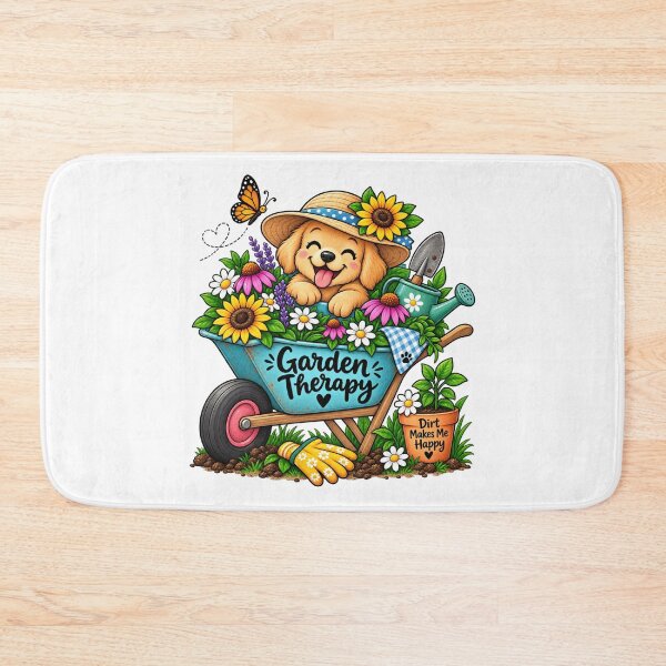 Item preview, Garden Therapy – Cute Gardener Puppy designed and sold by Julie Leisure Gardening.