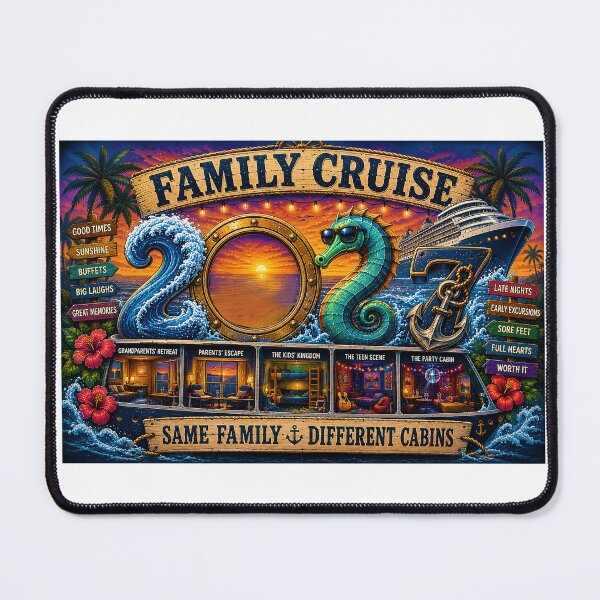 Item preview, TRAVEL COLLECTION - FAMILY CRUISE - 2027 - SAME FAMILY • DIFFERENT CABINS designed and sold by WheelieGdArt.