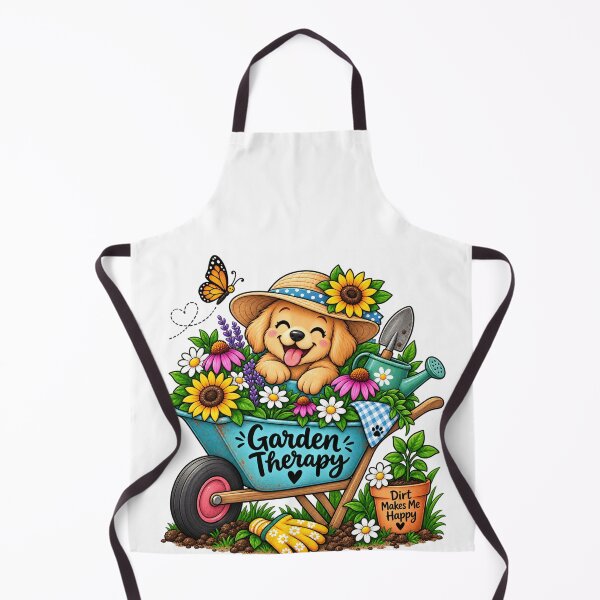 Item preview, Garden Therapy – Cute Gardener Puppy designed and sold by Julie Leisure Gardening.