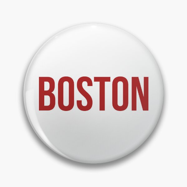 Item preview, Boston City Vintage Red Typography Minimalist Text Word designed and sold by FemmePod.