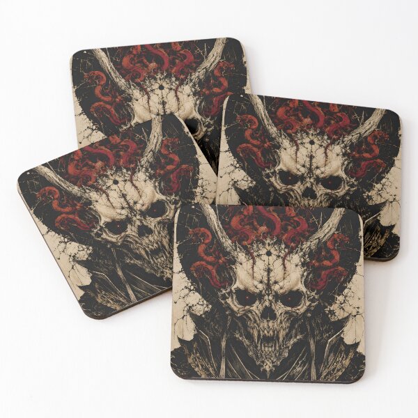 Item preview, Gothic Japanese Art  Serpent Crown Oni Warlord designed and sold by MouradStudio.