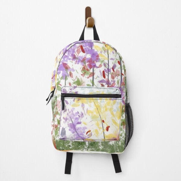 Item preview, Wildflower Meadow Lavender Yellow Impressionist Flower Garden designed and sold by BalkanBloom.