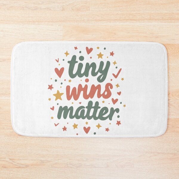 Item preview, Tiny Wins Matter Motivational Quote Design designed and sold by DinaArtStudio.