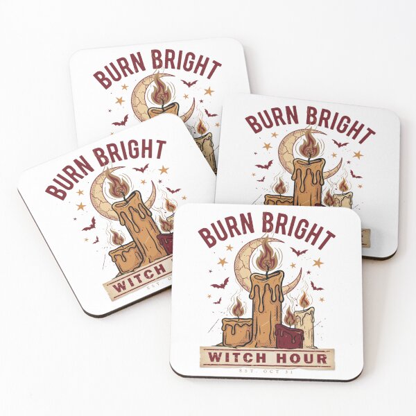 Item preview, Burn Bright Candle Witch T-Shirt | Witch Hour Halloween Graphic Tee v17 designed and sold by DarylWelsh2024.