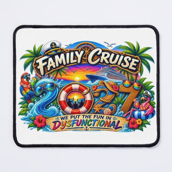 Item preview, TRAVEL COLLECTION - FAMILY CRUISE - 2027 - WE PUT THE FUN IN DYSFUNCTIONAL designed and sold by WheelieGdArt.