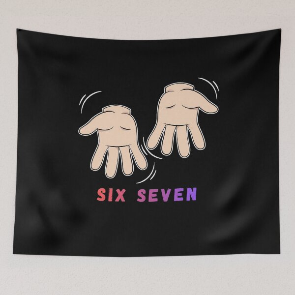 Item preview, Six Seven Minimalist Streetwear Hand Sign - Dark Edition designed and sold by JulSaMar03.