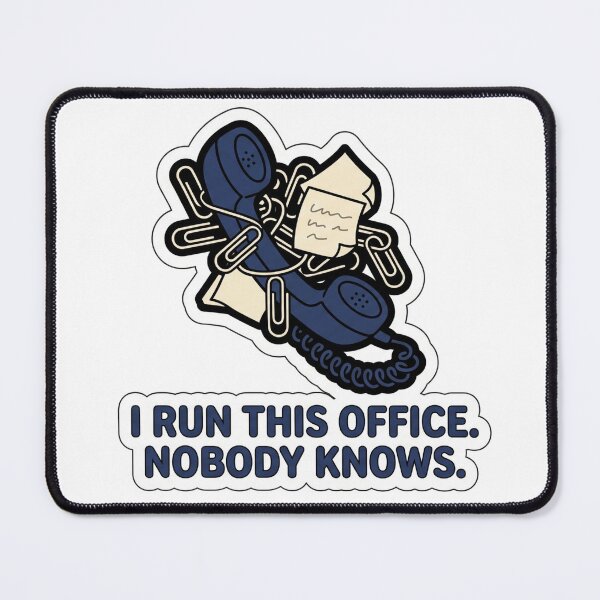 Item preview, I Run This Office Nobody Knows Funny Coworker Office Humor Sarcastic Worker Gift Tee designed and sold by NKWealthDesign.