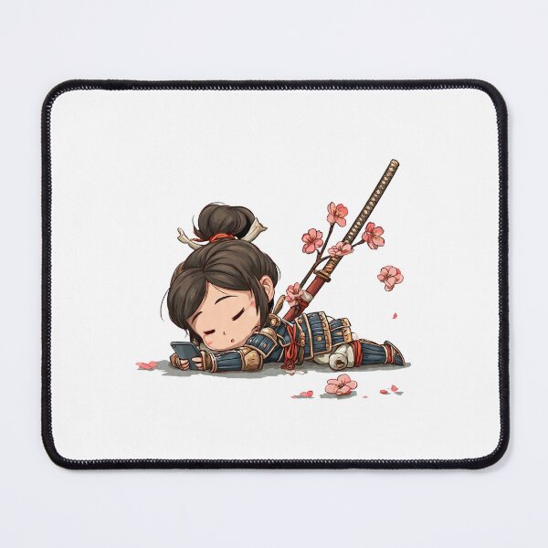 Item preview, chibi samurai warrior designed and sold by cutemakerotart.