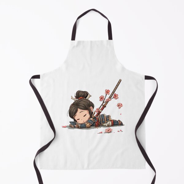 Item preview, chibi samurai warrior designed and sold by cutemakerotart.