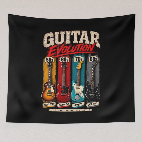 Item preview, Guitar Evolution Through the Decades designed and sold by Artnankin.