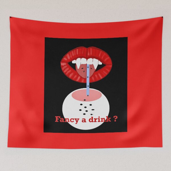 Item preview, Vampire Lips and Drink , Fancy a drink designed and sold by Elaine M Hayward .