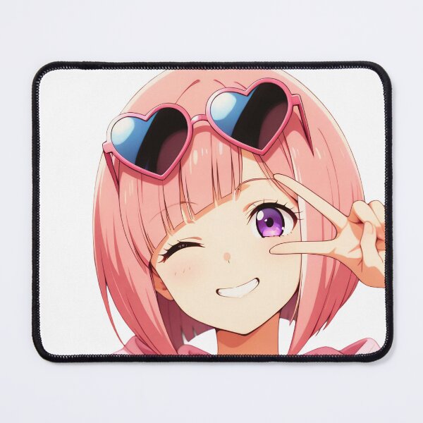 Item preview, Anime sex-Pink Heart Kawaii Anime Girl designed and sold by Raices del Litoral .