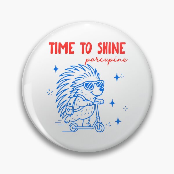 Item preview, Time to Shine Porcupine Funny Teacher Back to School designed and sold by gunaone-design.